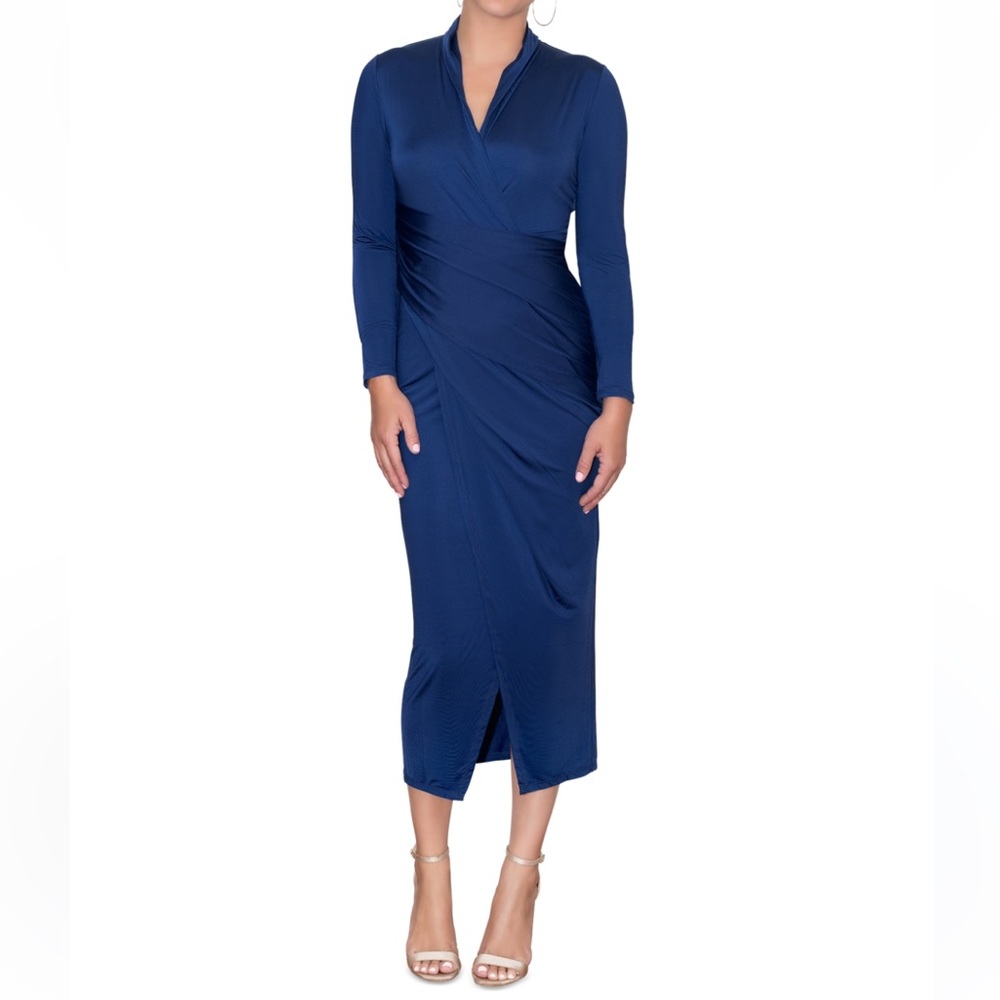 RACHEL Rachel Roy Blue Long Sleeve Dress